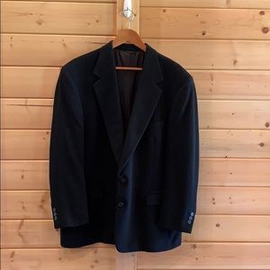 Roundtree & Yorke black Camel Hair blazer men size L